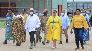 Full Video: Museveni touring Teso zonal Presidential skilling hub in Soroti, excites children