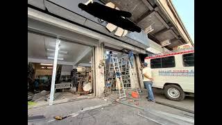 Successfully installed four panels manual rollup door for Primo Sound in Banawe, Quezon City