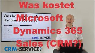 Was kostet Microsoft Dynamics 365 Sales (Dynamics CRM)?