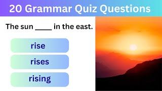 Mixed Grammar Quiz | Can you score 20/20 ?