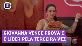 BBB 24: Giovanna vence Prova e é Líder pela terceira vez