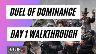 Age of Origins - Duel of Dominance Day 1 Walk-through (Set Defense)