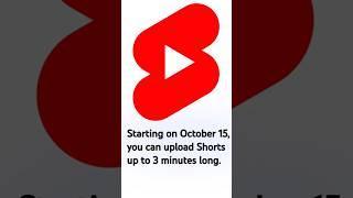 YouTube Update - 3 Minute #shorts Explained!