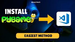 How to install and set up pygame in Visual Studio Code | install pygame in vscode #pygame #python