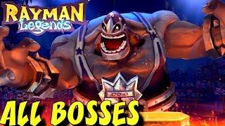 Rayman Origins & Legends - All Bosses  (No Damage)