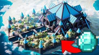 Building the LARGEST Diamond Pyramid in Minecraft!