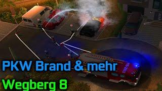 PKW Brand, Straße unter Wasser & loser Ast in Baum  | Wegberg 8 Modifikation