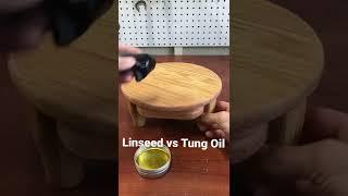 Top Woodworking Oils: Linseed vs Tung Oil #woodworking #wood #diy