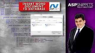 Insert Word Document to Database in ASP.Net