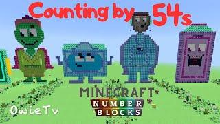 Counting by 54s Song Numberblocks Minecraft | Skip Counting by 54s | Math Songs for Kids