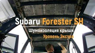 Шумоизоляция крыши Subaru Forester SH в уровне Экстра. АвтоШум.