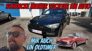 Daughter surprised...Dad buys a BMW...And a classic car for me?