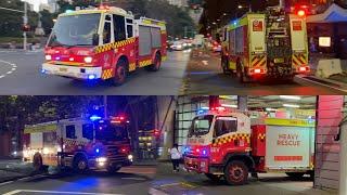 (COLLECTION) Fire and Rescue NSW Responding at Night | Sydney, Australia