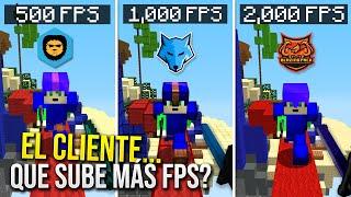 CUÁL CLIENTE SUBE MÁS FPS en MINECRAFT 2023!?