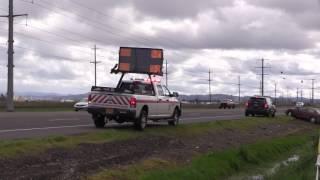 Airplane makes emergency landing on Highway 99