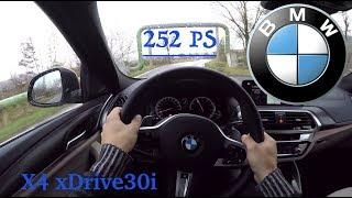 BMW X4 xDrive30i (G02) POV Test Drive + Acceleration 0-200 km/h