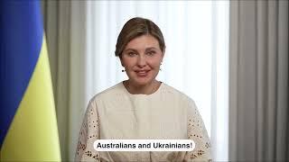 First Lady Olena Zelenska addresses the Ukrainian-Australian community!