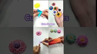 Making paper flower  # diy #craft #paper craft #flower