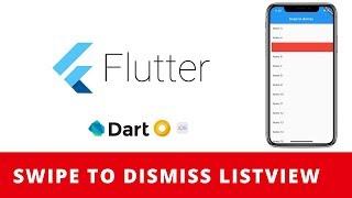 Flutter: Swipe to dismiss/delete ListView Tutorial