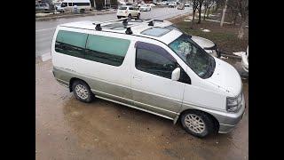 Багажник на крышу Nissan Elgrand.