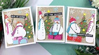 Tim Holtz Twig & Stump Die Cut Holiday Cards | AmyR Holiday 2022 Series #18