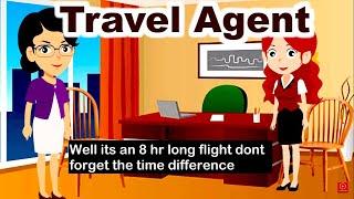 English Conversation between Travel Agent  and Customer|English Conversation Video With Subtitles