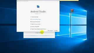 How to Fix Android Studio stuck when creating new Flutter project