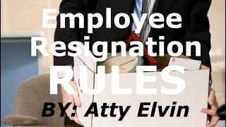 Employee Resignation Rules