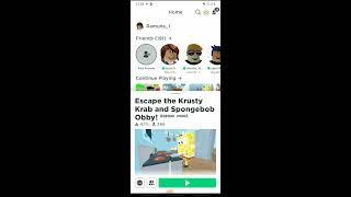 Играм в Roblox. Сервис: Escape the Krusty Krab and Spongebob Obby! #Roblox #играем #губкабоб