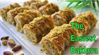 This is the EASIEST Baklava Recipe You'll EVER Make in Minutes!