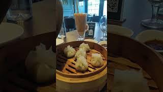 Veg crystal dimsums with Vietnamese coffee #popularshort #coldcoffee #dimsum #thefoodietraveller