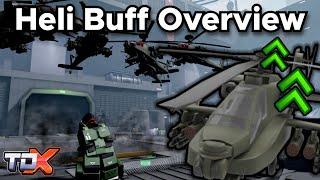 TDX NEW Helicopter BUFF Overview - Tower Defense X Roblox