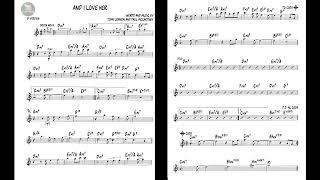 And I Love Her Alto Saxophone PlayAlong | JOHN LENNON & PAUL MCCARTNEY