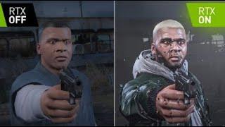 GTA 5 2013 vs 2021 - RTX OFF vs ON Сравнение графики "Финальная миссия"