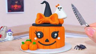 Mini Pumpkin Cakes  Miniature Fondant Halloween Cake Decorating | 1000+ Halloween Cakes Compilation