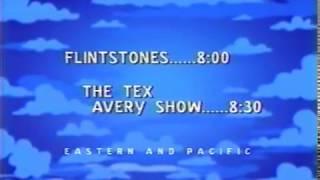 Cartoon Network - Coming Up Next Bumper - The Flintstones at 8:00, Tex Avery at 8:30 (1999)