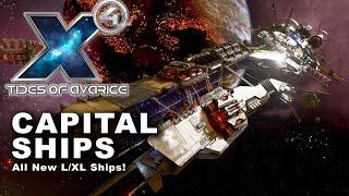 CAPITAL SHIPS - All Of Them! - X4 Tides of Avarice - Captain Collins