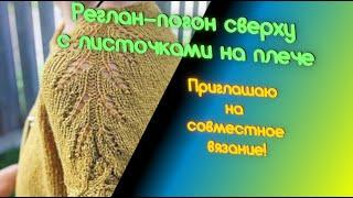 Реглан-погон сверху с листиками на плече и отложным воротником - это новое СВ. Приглашаю!