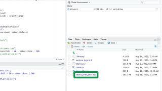 R Tutorial 17: Exporting a Data Frame to CSV