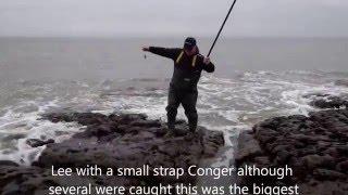 Newton Low Water with Lee Byrne, Paul Rosser & Gareth Davies TSF chasing fish Dec 2015