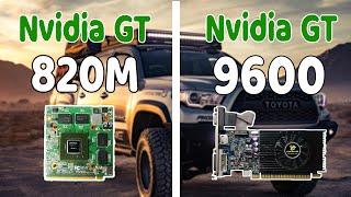 Geforce GT 9600 512MB vs GT 820M GTA V Benchmark