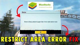 BGMI AREA RESTRICT ERROR FIX  | BGMI ERROR CODE: RESTRICT AREA FIX [2023]