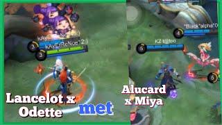 LANCELOT x ODETTE BUMPED INTO ALUCARD AND MIYA ️