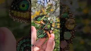 Brooch "Chameleon" (master class on the channel)