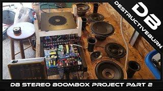 DIY Stereo Boombox Project 1 Part 2 - Sound Test & Update