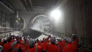 City Rail Link final TBM breakthrough