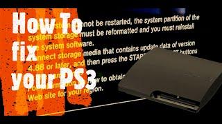 PS3 how to replace the Hardrive and get the 4.88 update with a usb