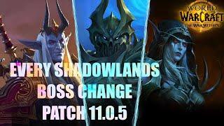 ALL Mythic Shadowlands Raid Boss Changes Explained | Patch 11.0.5 | #worldofwarcraft #wow