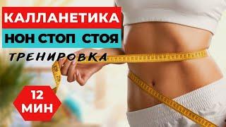 КАЛЛАНЕТИКА  / НОН СТОП  СТОЯ /10 МИНУТ / УПРАЖНЕНИЯ ДЛЯ ПОХУДЕНИЯ  НА ВСЕ ТЕЛО / WORKOUT /