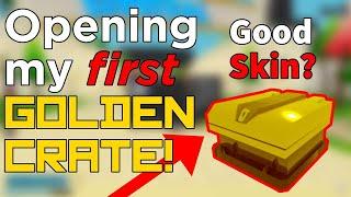 [ROBLOX] Tower Defense Simulator - Openning My 1st Golden Crate